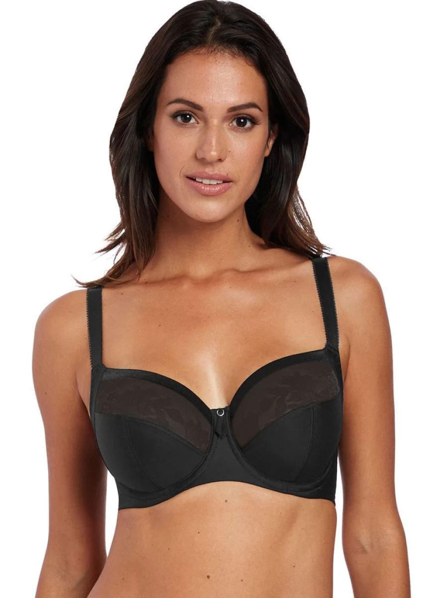 Fantasie Illusion Side Support Bra – Full Coverage Underwire Bra with Lace Details for Women