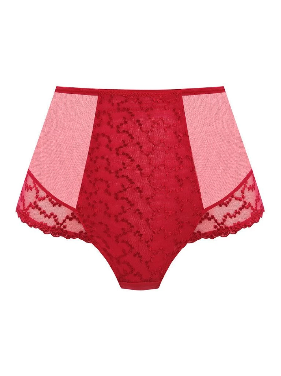Fantasie Ana High Waist Brief - Red Women's Underwear Comfortable Full Coverage Panties