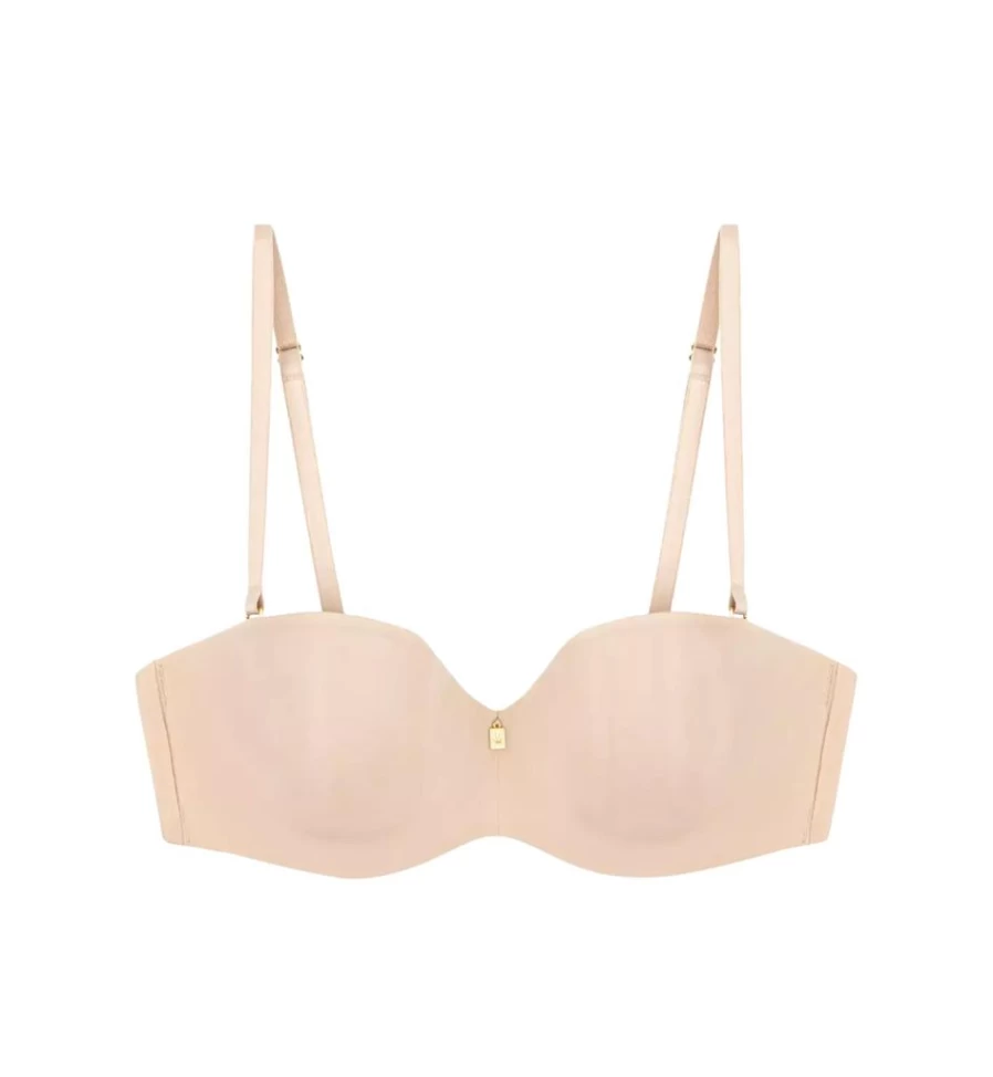 Triumph Beige Strapless Bra – Body Make-Up Essentials for Seamless Wear