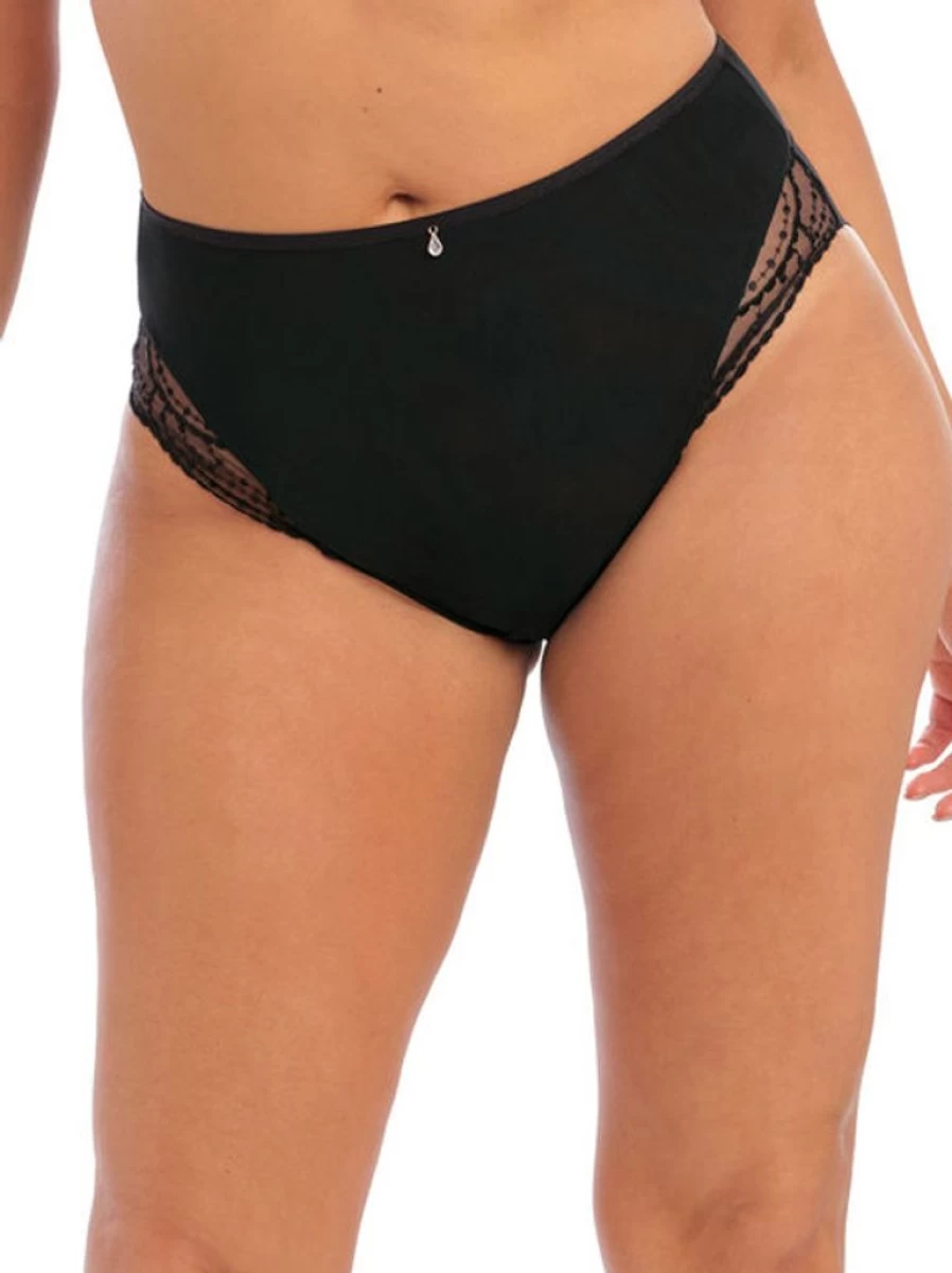 Elomi Priya Full Brief Underwear for Women in Black - Comfortable Supportive Plus Size Panties