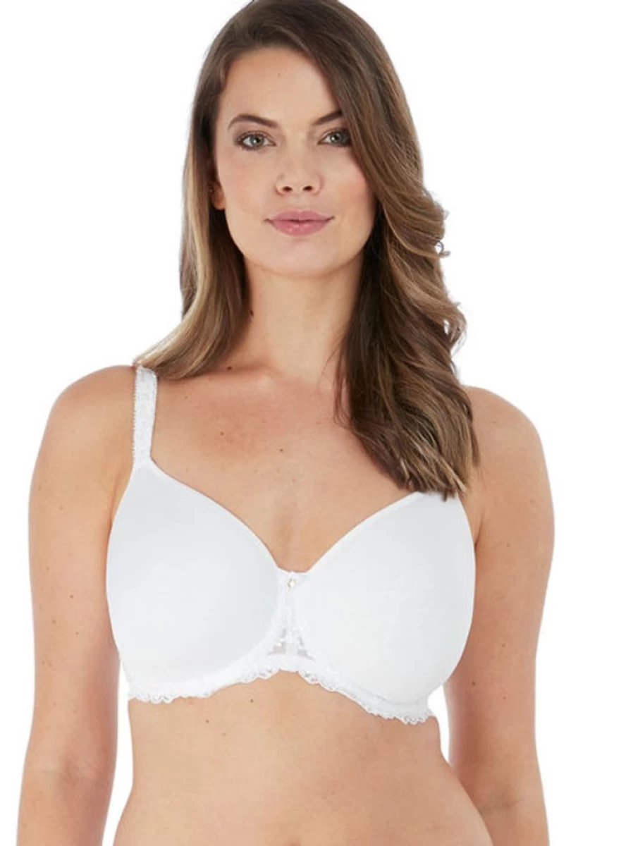 Fantasie Ana Underwire Moulded T-Shirt Bra with Side Support – Comfortable Full Cup Lace Design