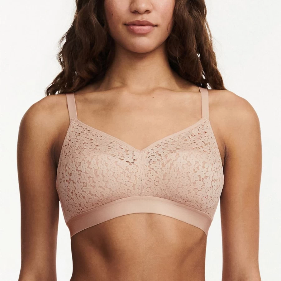 Chantelle Norah Unlined Wireless Bra - Comfortable Soft Cup Lace Bralette for Everyday Wear