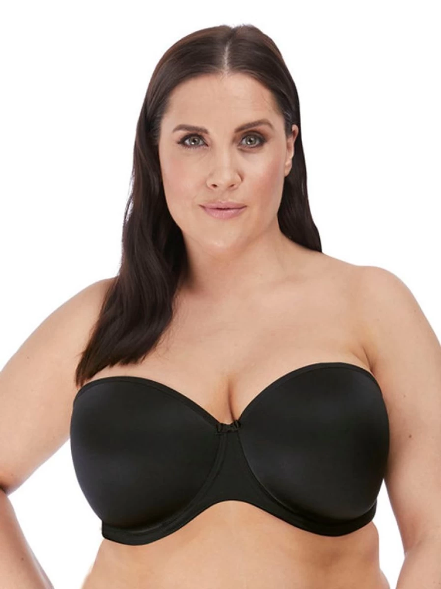 Elomi Smooth Strapless Bra – Full Bust Support, Comfort Fit, T-Shirt Friendly, Plus Size Options