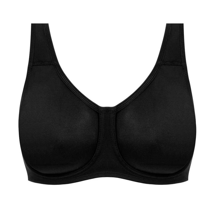 Wacoal Sports Wired Bra - Black Comfortable Supportive Underwire Sports Bra for Active Women