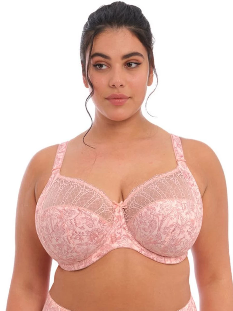 Elomi Mariella Banded Bra in Peachy Tiger | Supportive Full-Cup Underwire Bra
