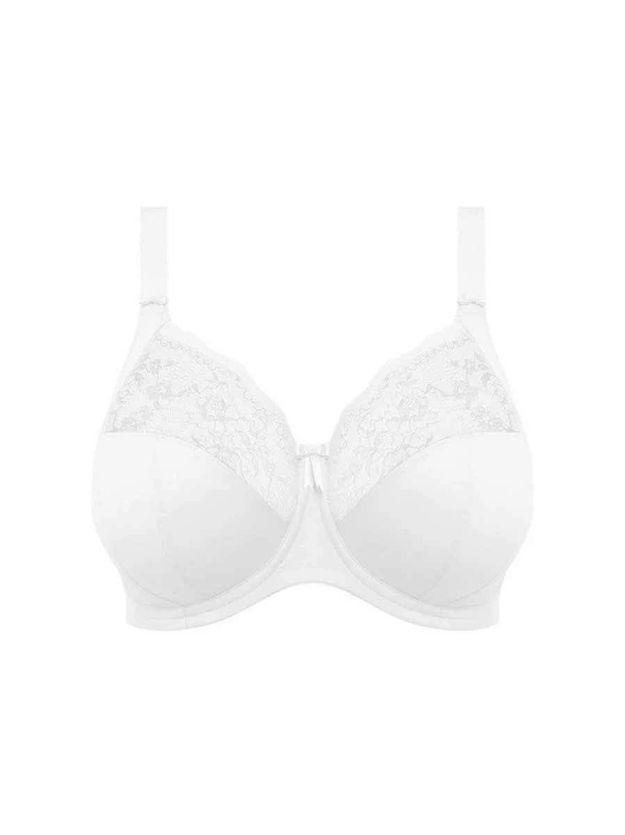 Elomi Morgan Underwired Bra (4111) in White | Supportive Plus Size Lingerie