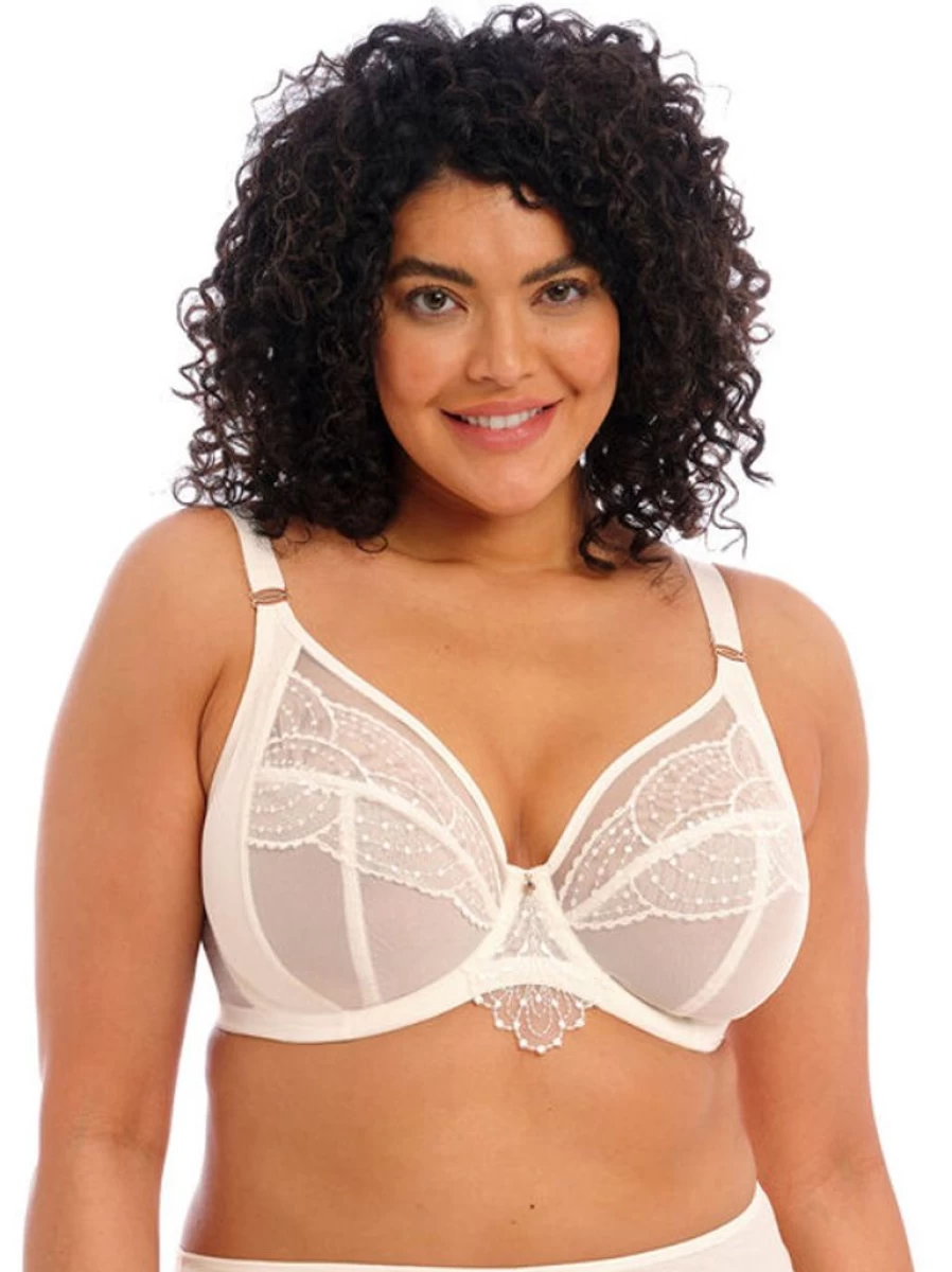 Elomi Priya Plunge Bra - Supportive Full Cup Underwire Bra for Women | Comfortable Lingerie with Side Support