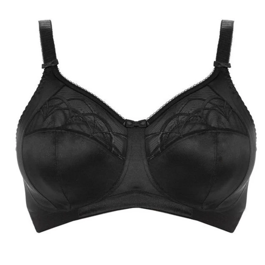 Elomi Cate Non-Wired Full Coverage Bra for Women – Supportive Plus Size Underwire-Free Design
