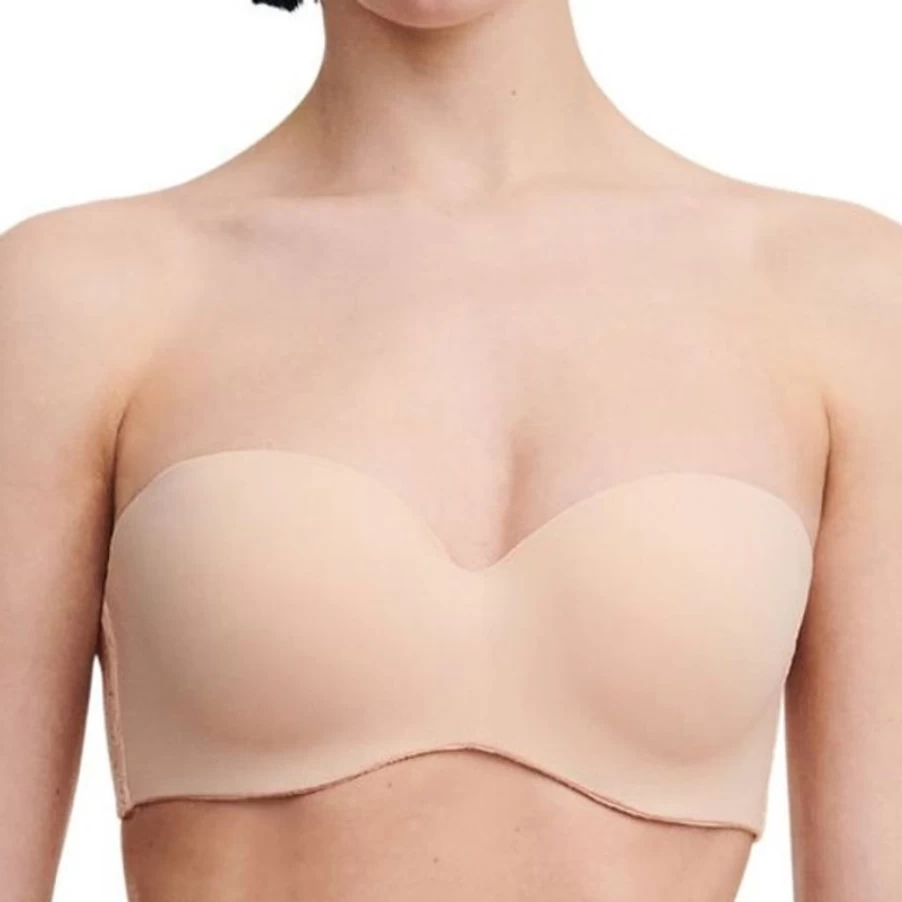 Chantelle Norah Strapless Bra in Beige - Comfortable & Supportive Wireless Underwear