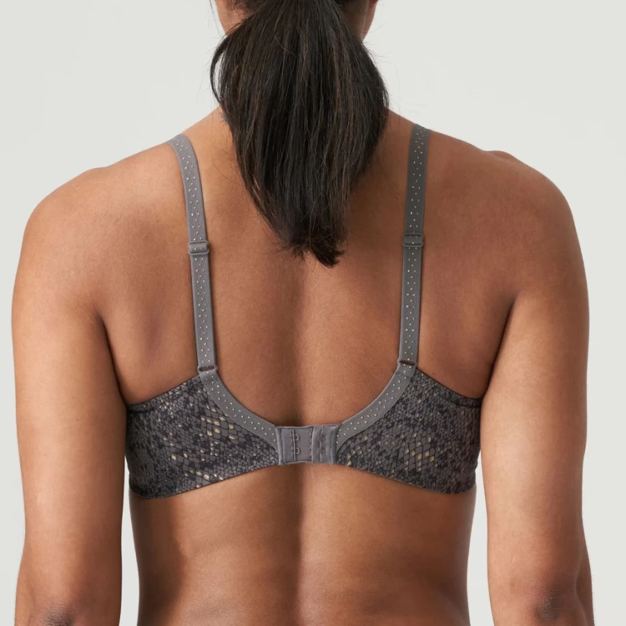 Primadonna Twist Villemin Heartshape Bra in Kitten Grey - Elegant Lace Lingerie