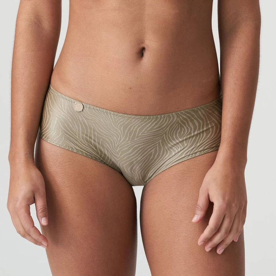 Wix Mariejo L'Aventure Tom Hotpant in Golden Olive - High-Waisted Shorts for Women