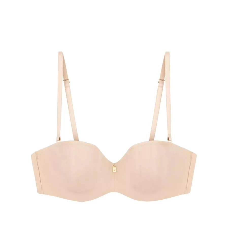 Triumph Beauty-Full Essential Strapless Bra in Beige - Comfortable & Supportive Wireless Underwear