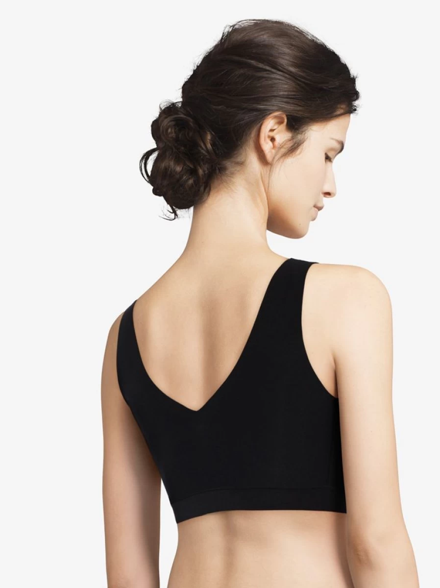 Chantelle Soft Stretch V-Neck Padded Crop Top - Comfortable Lightweight Women's Loungewear