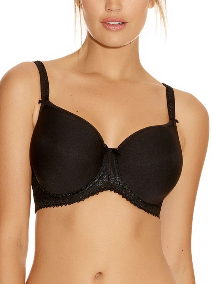 Fantasie Rebecca Underwire Moulded T-Shirt Bra with Side Support – Comfortable Full Cup Lace