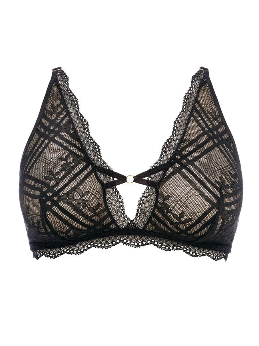 Freya Fatale Non Wired Bralette - Black Lace Comfort Bra