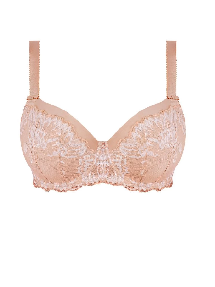 Fantasie Aubree Padded Half Cup Bra in Natural Beige | Supportive Comfort Lingerie
