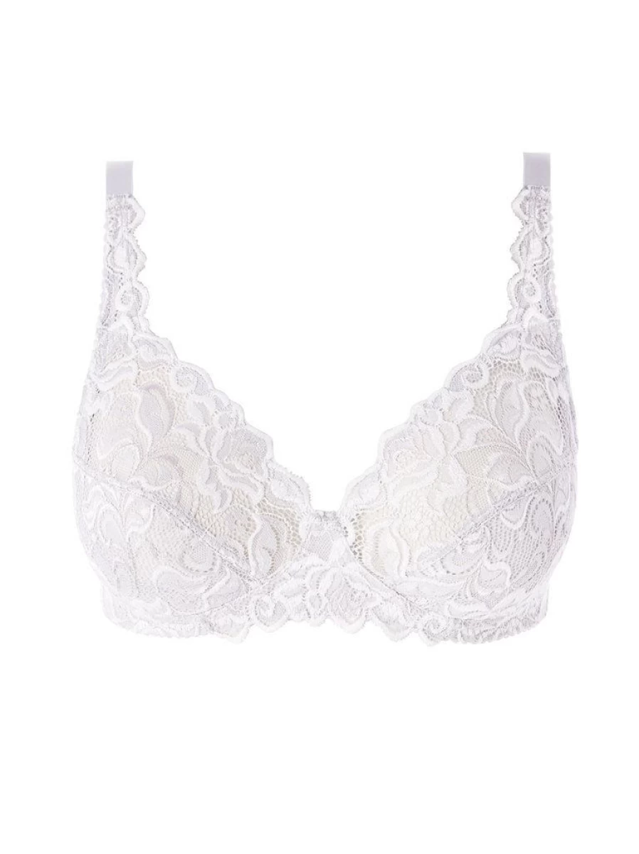 Wacoal Eglatine Non-Wired Bra - Comfortable Wireless Lace Bra for Women