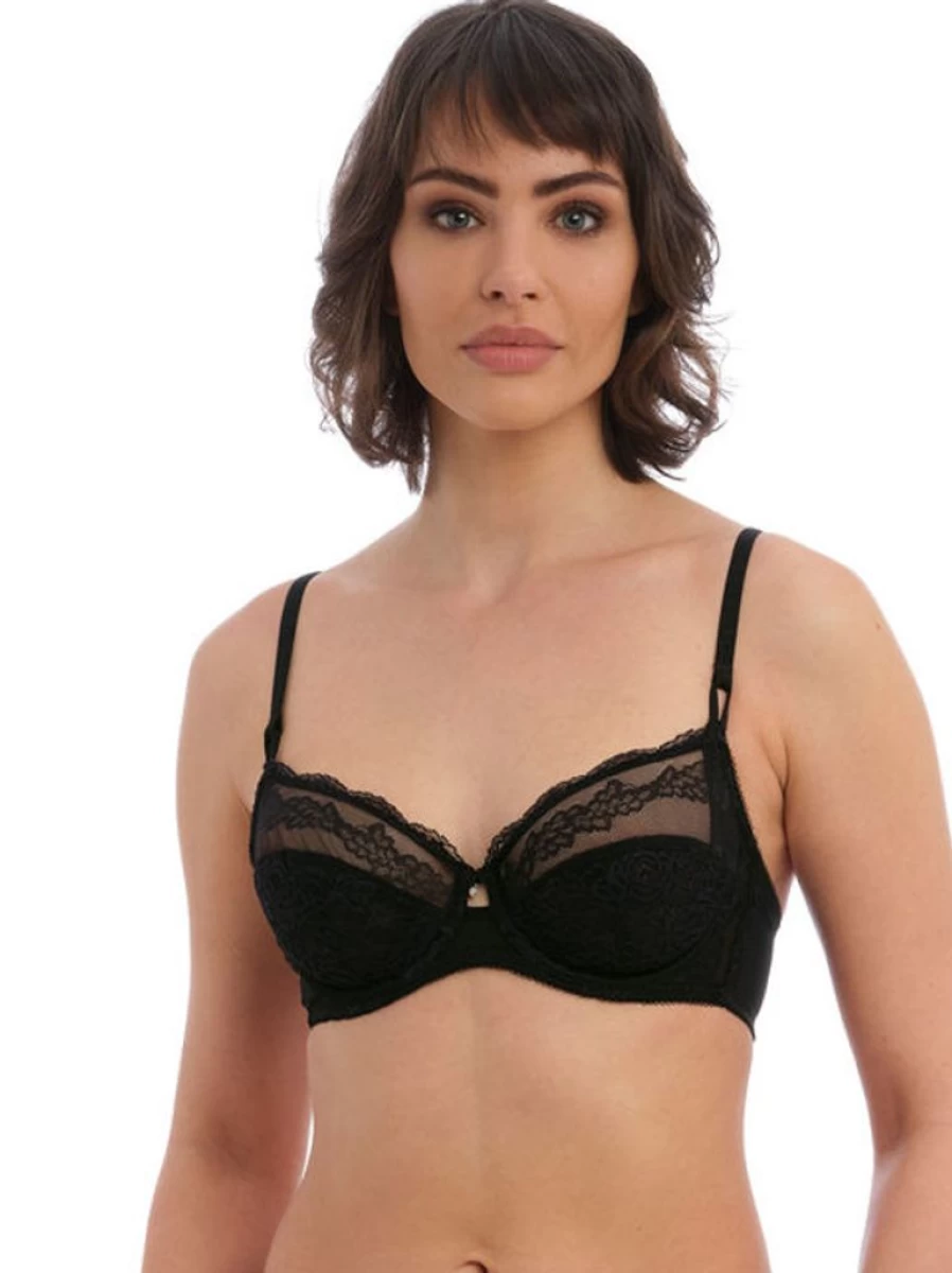 Wacoal Ravissant Balcony Bra - Black Lace Underwire Bra for Women
