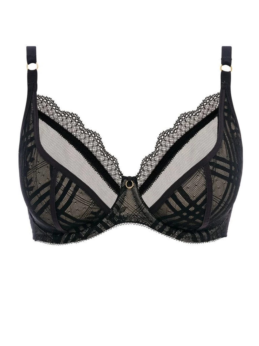 Freya Fatale Non Padded Plunge Bra in Black - Sexy Lingerie for Women
