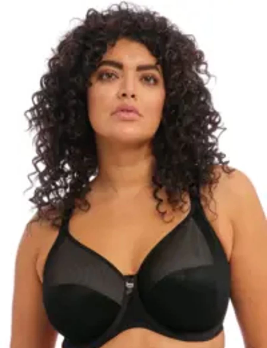 Elomi Kintai Bra - Black Full Cup Underwire Support Bra for Women