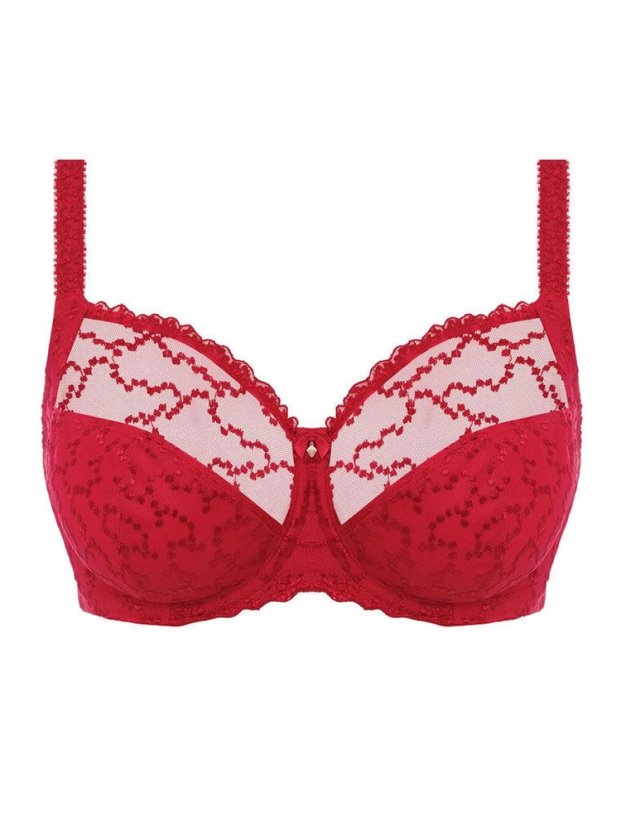 Fantasie Ana Side Support Bra in Red - Full Coverage Underwire Bra for Women