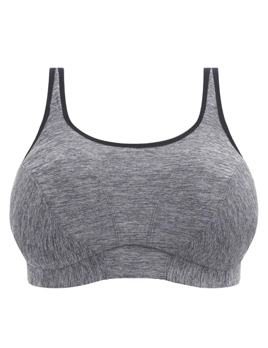 WIX Grey Goddess Sports Bra - Wireless Comfort for Active Women