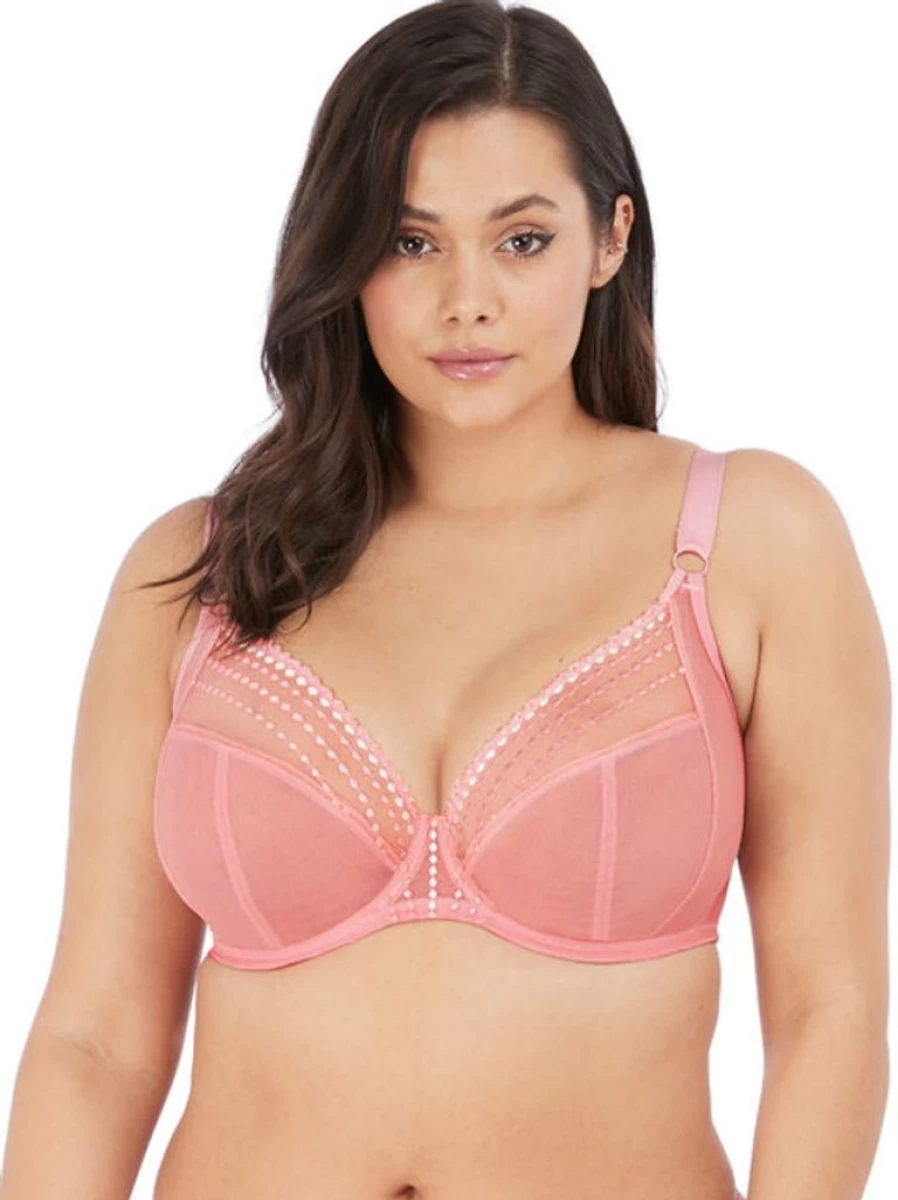 Elomi Matilda Plunge Bra in Rose | Supportive Full Cup Underwire Bra