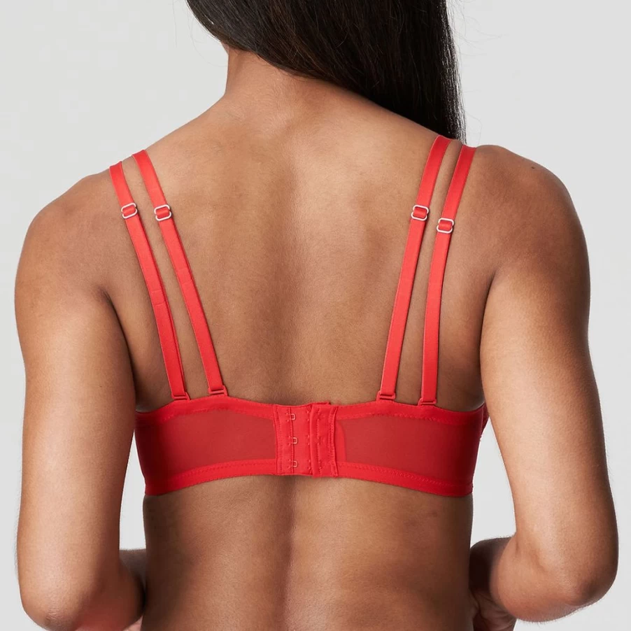 Primadonna Twist First Night Balcony Bra in Red - Supportive & Stylish Lingerie